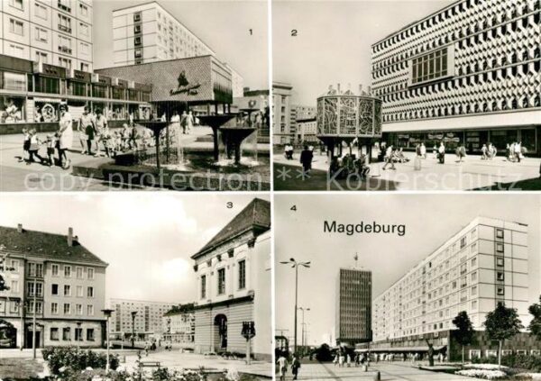 Magdeburg Karl Marx Strasse Centrum Warenhaus Alt