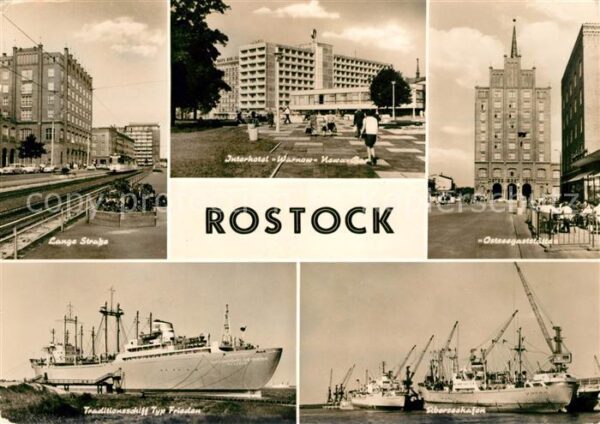 Rostock Lange Strasse Interhotel Warnow Ostseeg