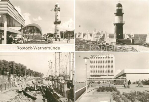 Rostock-Warnemuende Teepott Leuchtturm Yachthafen Hotel Nep
