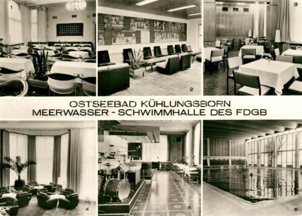 Kuehlungsborn Ostseebad Meerwasser Schwimmhalle Restaurant Spei