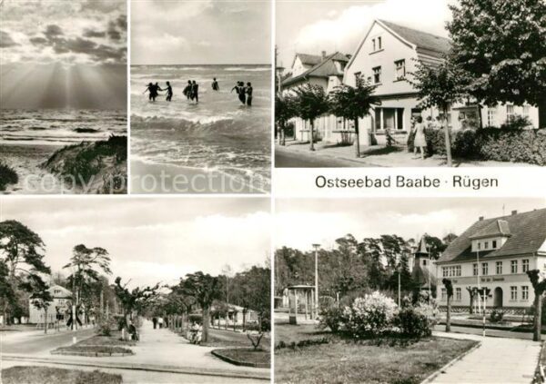 Baabe Ostseebad Ruegen Strand Dünen Badespass Ortsmotive