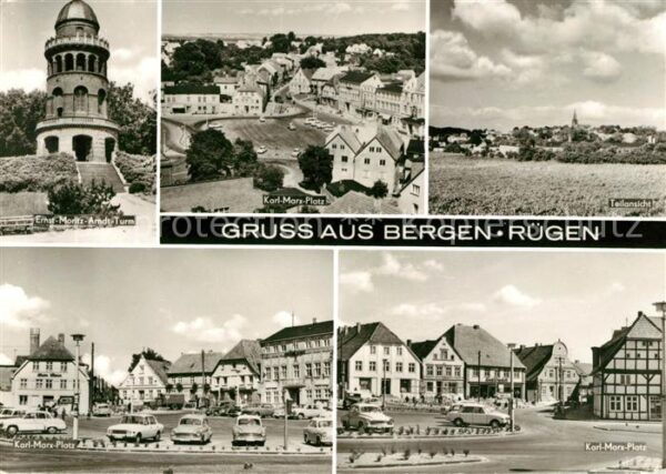 Bergen Ruegen Ernst Moritz Arndt Turm Karl Marx Platz
