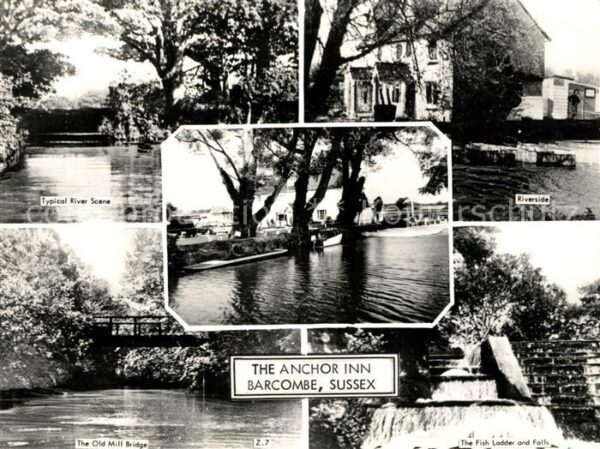 Barcombe & Hamsey Flusslandschaft Fischtreppe