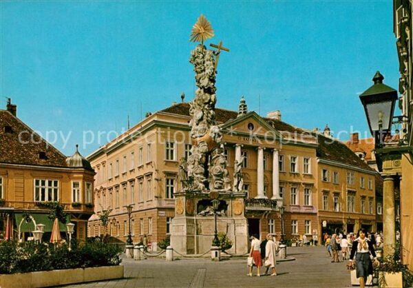 Baden Wien Hauptplatz Pestsäule