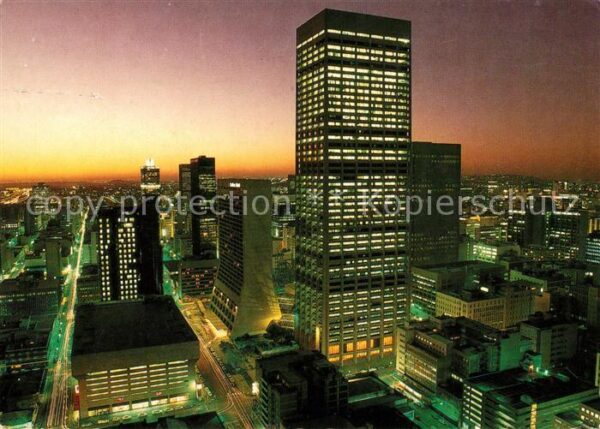 Johannesburg Gauteng Panorama Nachtaufnahme
