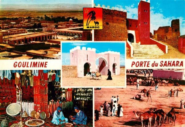 Goulimine Marokko Porte du Sahara Kamele Basar