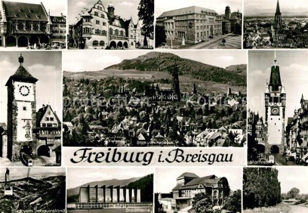 Freiburg Breisgau Schwabentor Dreisam Stadthalle Martinst