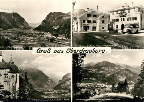Oberdrauburg Kaernten Postplatz Hochstadl Kreuzeckgruppe Schl
