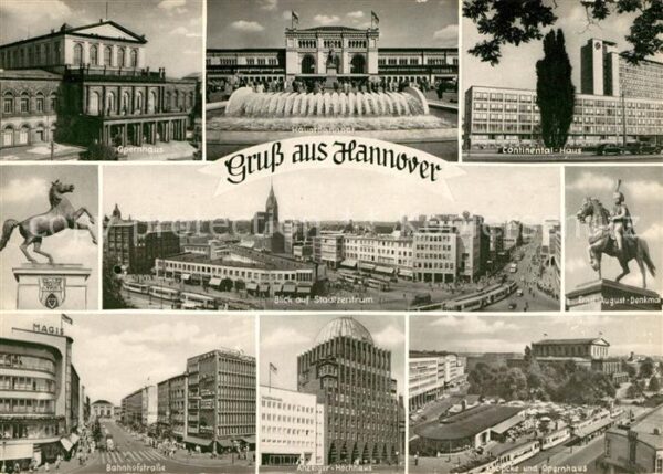 Hannover Opernhaus Hauptbahnhof Continental Haus