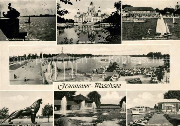Hannover Neues Rathaus Maschsee Gaststätten Löwe