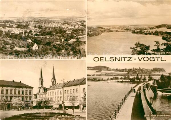 Oelsnitz Vogtland Ernst Thälmann Platz Planschwitz Panora