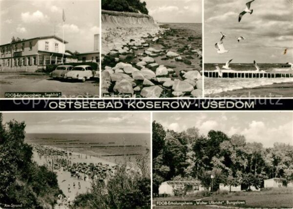 Koserow Ostseebad Usedom FDGB Erholungsheime Seeblick Walter Ulb
