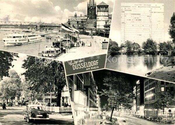 Duesseldorf Hafen Stadtansichten