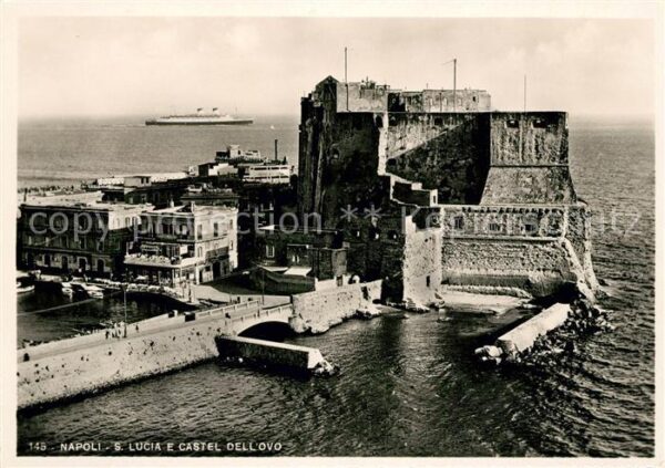 Napoli Neapel Santa Lucia Castel Dell Ovo