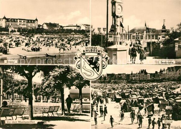 Ahlbeck Ostseebad Strand Seebrücke Musikpavillon