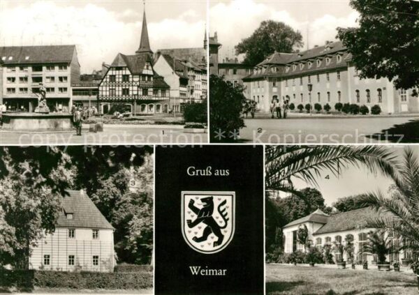 Weimar Thueringen Marktplatz Haus der Frau von Stein Goet