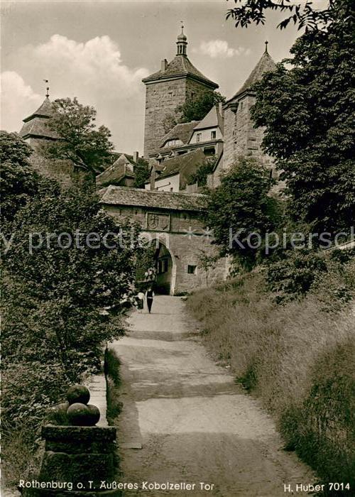 Rothenburg Tauber Äußeres Kobolzeller Tor
