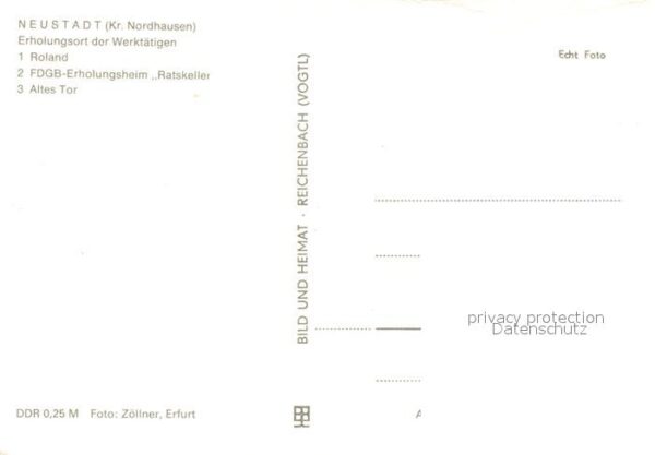 Neustadt Harz Roland FDGB Erholungsheim Ratskeller Al – Bild 2