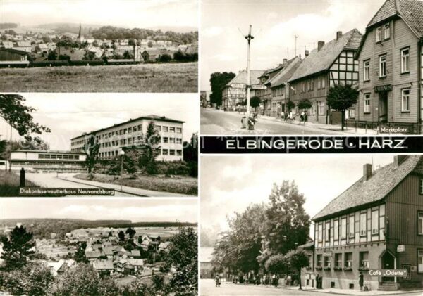 Elbingerode Harz Marktplatz Cafe Odette Diakonissenmutte