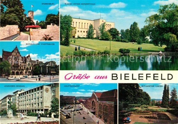 Bielefeld Sparrenburg Rathaus Stadttheater Leinew