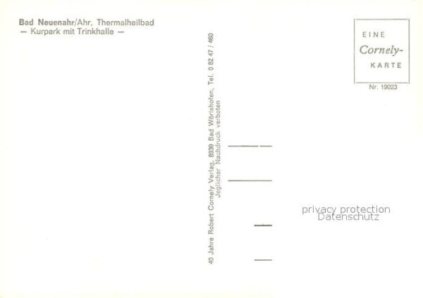 Bad Neuenahr-Ahrweiler Thermalheilbad Kurpark mit Trinkhalle – Bild 2