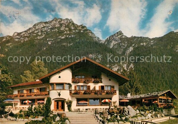 Garmisch-Partenkirchen Almhütte Berggasthof am Südhang des Kra