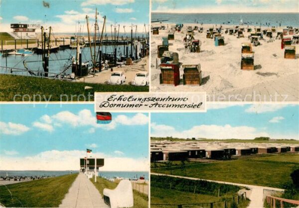 Dornumer Accumersiel Hafen Strand Promenade Bungalows