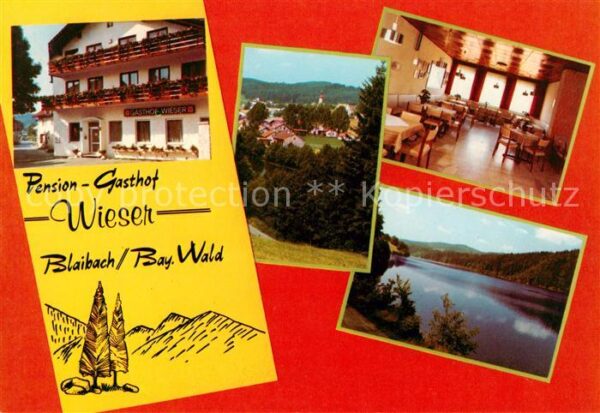 Blaibach Pension Gasthof Wieser Speisesaal Seebl
