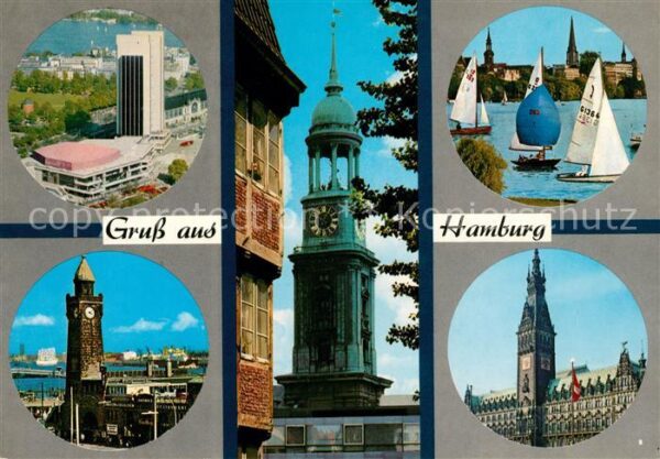 Hamburg Hochhaus Bahnhof Michaeliskirche Segelp