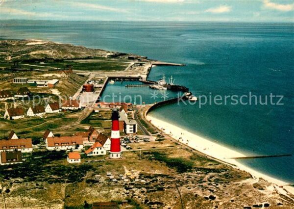 Hoernum Sylt Fliegeraufnahme mit Leuchtturm