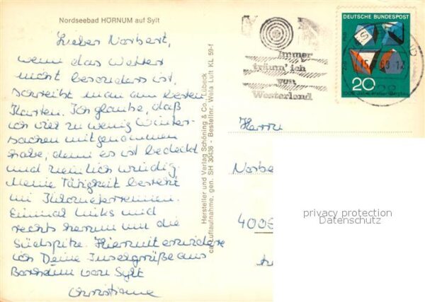 Hoernum Sylt Fliegeraufnahme mit Leuchtturm – Bild 2