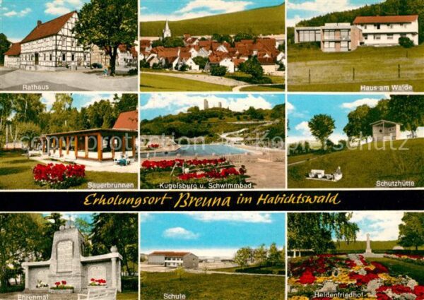 Breuna Rathaus Haus am Walde Sauerbrunnen Kuge