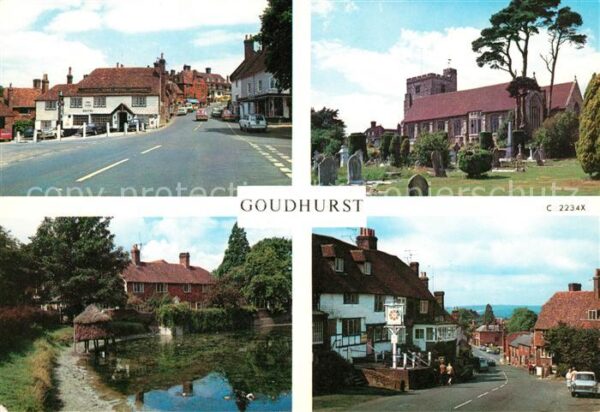 Goudhurst  Strassenpartien Weiher Schloss