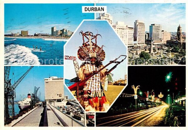 Durban South Africa Surf Riding City Centre Ocean Terminal