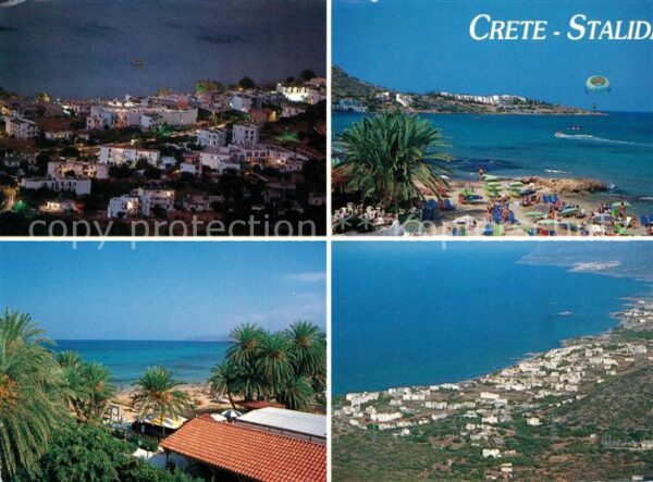 Crete Kreta Teilansichten Strand Fliegeraufnahme