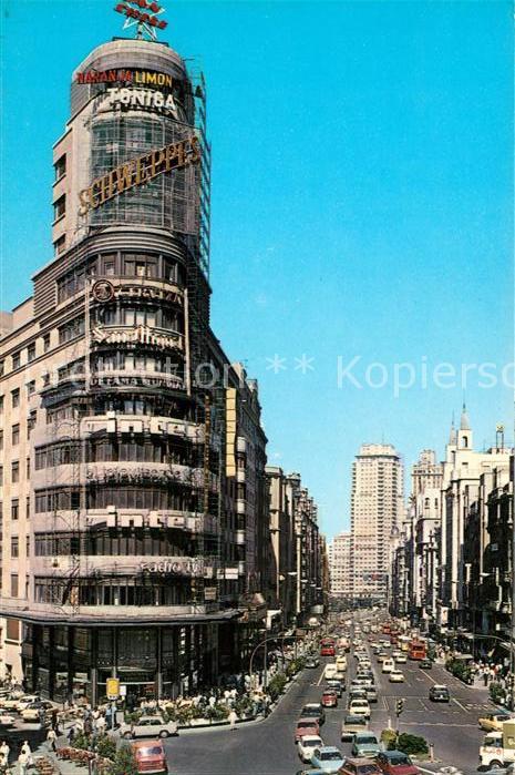 Madrid Spain Edificio de El Capitol y Avenida de Jos