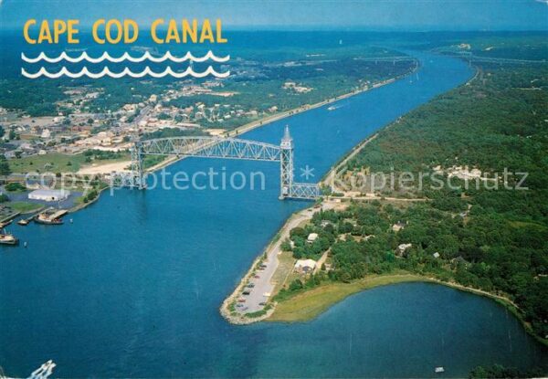 Cape Cod Mass. Buzzards Bay Boune Entrance Fliegeraufn