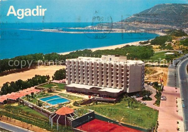 Agadir Vue aerienne sur Hotel Atlas
