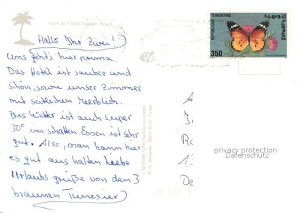 Tunesien Hotel Garden Beach Swimmingpool Strand – Bild 2