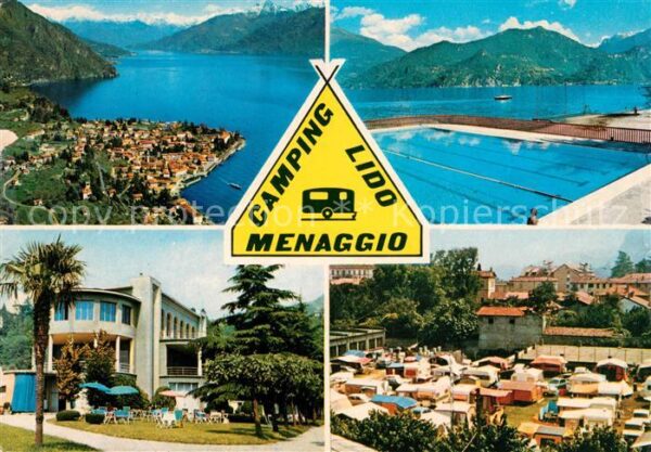 Menaggio Lago di Como Panorama Schwimmbad Camping