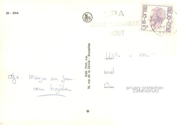 Spa Liege Kirche Hauptplatz Bootsanleger Mühle – Bild 2