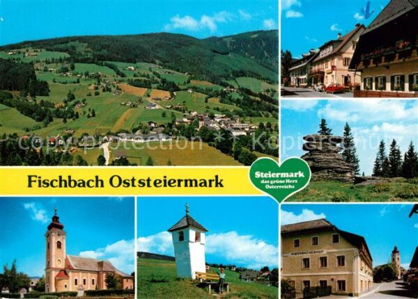 Fischbach Steiermark Panorama Kirche Turm Felsen Fischbacher
