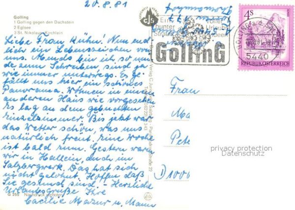 Golling Salzach mit Dachstein Eglsee St Nikolaus Kirchl – Bild 2