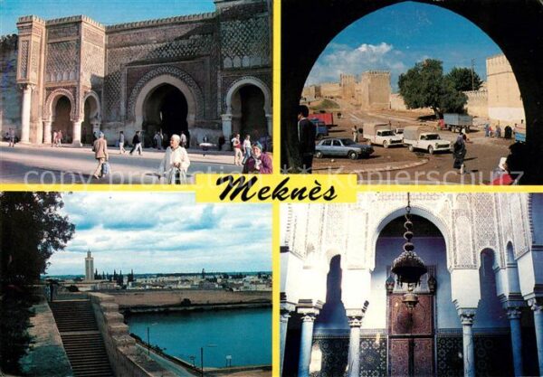 Meknes Ville imperiale Bab Mansour Remparts Ba