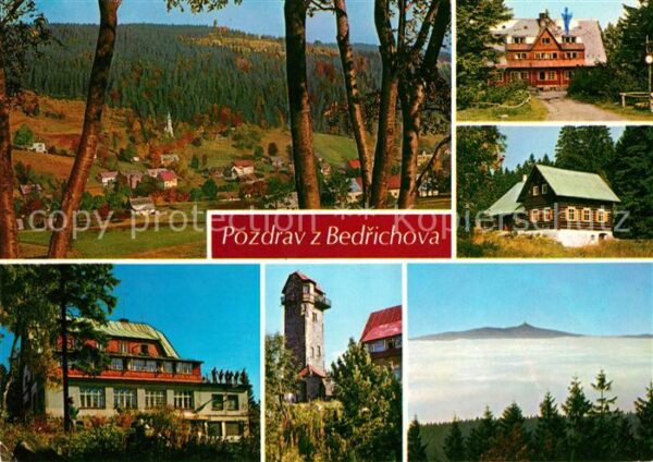 Bedrichov Friedrichswald Panorama Chata Kancelare prezidenta CSS