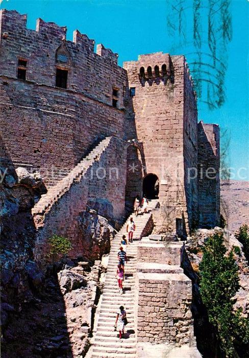 Lindos Lindo Akropolis Eingang