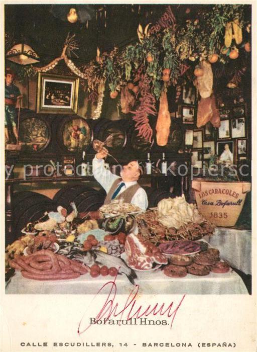 Barcelona Cataluna Los Caracoles Restaurante Tipico