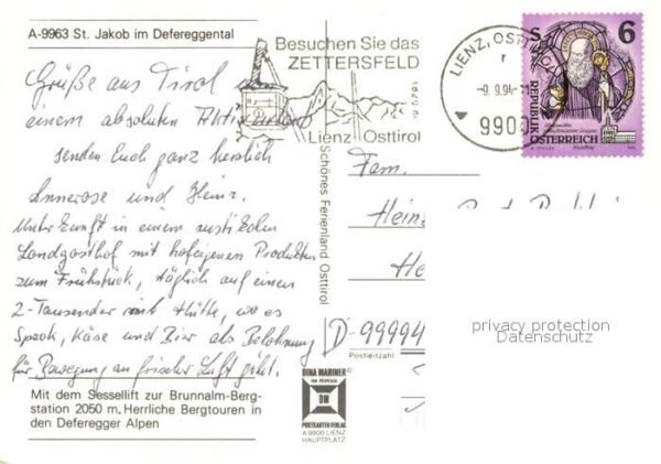 Jakob Defereggen St Jausenstation Brunnalmstüberl – Bild 2
