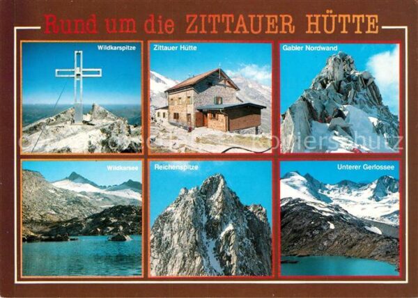 Zittauerhuette Wildkarspitze Gabler Nordwand Unterer G