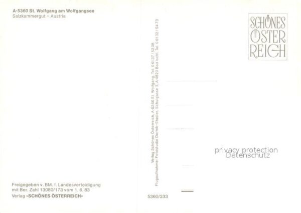 Wolfgang Wolfgangsee St Fliegeraufnahme – Bild 2